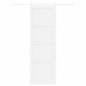 Porta Scorrevole vidaXL con Set Hardware Bianca 78x232 cm Legno Massello Pino