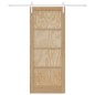 Porta Scorrevole vidaXL con Set di Ferramenta 83x202 cm in Legno di Pino Massello Porta Scorrevole vidaXL con Set di Ferramenta 83x202 cm in Legno di Pino Massello