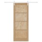 Porta Scorrevole vidaXL con Set di Accessori 83x211 cm Legno Massello di Pino Porta Scorrevole vidaXL con Set di Accessori 83x211 cm Legno Massello di Pino