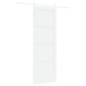 vidaXL Porta scorrevole con set di accessori bianca 83x232 cm in legno massello di pino