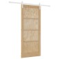 Porta Scorrevole vidaXL con Set di Ferramenta 86x198.5 cm in Legno Massello di Pino Porta Scorrevole vidaXL con Set di Ferramenta 86x198.5 cm in Legno Massello di Pino