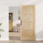Porta Scorrevole vidaXL con Set di Ferramenta 86x198.5 cm in Legno Massello di Pino Porta Scorrevole vidaXL con Set di Ferramenta 86x198.5 cm in Legno Massello di Pino