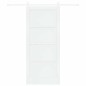 Porta Scorrevole vidaXL con Set di Accessori Bianca 86x198.5 cm Legno Massello Pino Porta Scorrevole vidaXL con Set di Accessori Bianca 86x198.5 cm Legno Massello Pino