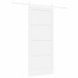 Porta Scorrevole vidaXL con Set di Accessori Bianca 86x198.5 cm Legno Massello Pino Porta Scorrevole vidaXL con Set di Accessori Bianca 86x198.5 cm Legno Massello Pino