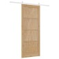 vidaXL Porta Scorrevole Set di 2 Naturale e bianco Legno massello di pino vidaXL Porta Scorrevole Set di 2 Naturale e bianco Legno massello di pino
