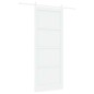 Porta Scorrevole vidaXL con Set di Accessori Bianca 93x232 cm Legno Massello Pino Porta Scorrevole vidaXL con Set di Accessori Bianca 93x232 cm Legno Massello Pino
