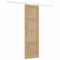 vidaXL Porta Scorrevole con Set di Accessori 61x198.5 cm Legno Massello Pino