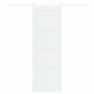 porta scorrevole vidaXL con set di accessori Bianca 73.5x211 cm legno massello di pino