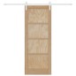 Porta Scorrevole vidaXL con Set di Accessori 78x202 cm Legno Massello di Pino Porta Scorrevole vidaXL con Set di Accessori 78x202 cm Legno Massello di Pino