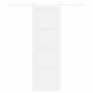Porta Scorrevole vidaXL con Set di Ferramenta Bianca 78x232 cm Legno Massello di Pino Porta Scorrevole vidaXL con Set di Ferramenta Bianca 78x232 cm Legno Massello di Pino