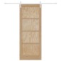Porta Scorrevole vidaXL con Set di Hardware 83x211 cm Legno Massello di Pino Porta Scorrevole vidaXL con Set di Hardware 83x211 cm Legno Massello di Pino