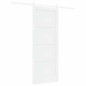 vidaXL Porta Scorrevole con Set di Fissaggio Bianca 83x211 cm Legno Massello Pino vidaXL Porta Scorrevole con Set di Fissaggio Bianca 83x211 cm Legno Massello Pino