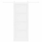 vidaXL Porta Scorrevole con Set di Fissaggio Bianca 83x211 cm Legno Massello Pino vidaXL Porta Scorrevole con Set di Fissaggio Bianca 83x211 cm Legno Massello Pino