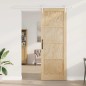 vidaXL Porta Scorrevole con Set di Accessori 83x232 cm in Legno Massello di Pino