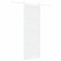 Porta Scorrevole vidaXL con Set di Componenti Bianchi 83x232 cm Legno Massello di Pino
