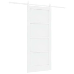 vidaXL Porta Scorrevole Set di 2 Bianco MDF 86 x 198.5 cm