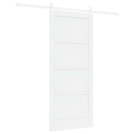 vidaXL Porta Scorrevole Set di 2 Bianco MDF 86 x 198.5 cm