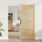 vidaXL Porta Scorrevole con Set di Accessori 93x211 cm Legno Massello Pino vidaXL Porta Scorrevole con Set di Accessori 93x211 cm Legno Massello Pino