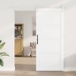 Porta Scorrevole vidaXL con Kit di Ferramenta Bianca 93x211 cm in Pino Massello