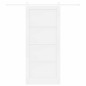 Porta Scorrevole vidaXL con Kit di Ferramenta Bianca 93x211 cm in Pino Massello