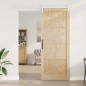 Porta Scorrevole vidaXL con Set di Hardware 93x232 cm in Legno Massello di Pino