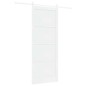 Porta Scorrevole vidaXL con Set di Accessori Bianca 93x232 cm Legno Massello di Pino Porta Scorrevole vidaXL con Set di Accessori Bianca 93x232 cm Legno Massello di Pino