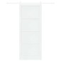 Porta Scorrevole vidaXL con Set di Accessori Bianca 93x232 cm Legno Massello di Pino Porta Scorrevole vidaXL con Set di Accessori Bianca 93x232 cm Legno Massello di Pino