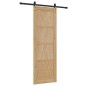 Porta Scorrevole vidaXL con Set di Ferramenta 73.5x211 cm in Legno Massello di Pino Porta Scorrevole vidaXL con Set di Ferramenta 73.5x211 cm in Legno Massello di Pino