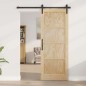 vidaXL Porta Scorrevole con Set di Hardware 78x202 cm Legno Massiccio Pino