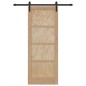vidaXL Porta Scorrevole con Set di Hardware 78x202 cm Legno Massiccio Pino