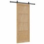 vidaXL Porta Scorrevole con Set di Hardware 78x202 cm Legno Massiccio Pino