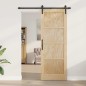 porta scorrevole vidaXL con set di accessori 78x211 cm Legno Massello Pino