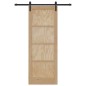 porta scorrevole vidaXL con set di accessori 78x211 cm Legno Massello Pino