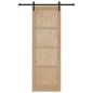 Porta Scorrevole vidaXL con set di ferramenta 78x232 cm Legno Massello di Pino Porta Scorrevole vidaXL con set di ferramenta 78x232 cm Legno Massello di Pino