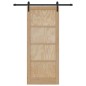 vidaXL Porta Scorrevole con Set di Ferramenta 83x202 cm Legno Massello di Pino vidaXL Porta Scorrevole con Set di Ferramenta 83x202 cm Legno Massello di Pino