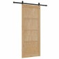 vidaXL Porta Scorrevole con Set di Ferramenta 83x202 cm Legno Massello di Pino vidaXL Porta Scorrevole con Set di Ferramenta 83x202 cm Legno Massello di Pino