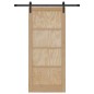 Porta Scorrevole vidaXL con Set di Ferramenta 86x198.5 cm in Legno Massello di Pino Porta Scorrevole vidaXL con Set di Ferramenta 86x198.5 cm in Legno Massello di Pino