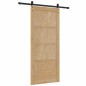 Porta Scorrevole vidaXL con Set di Ferramenta 86x198.5 cm in Legno Massello di Pino Porta Scorrevole vidaXL con Set di Ferramenta 86x198.5 cm in Legno Massello di Pino