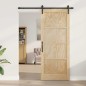 Porta Scorrevole vidaXL con Set di Ferramenta 86x211 cm Legno Massello Pino Porta Scorrevole vidaXL con Set di Ferramenta 86x211 cm Legno Massello Pino