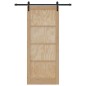 Porta Scorrevole vidaXL con Set di Ferramenta 86x211 cm Legno Massello Pino Porta Scorrevole vidaXL con Set di Ferramenta 86x211 cm Legno Massello Pino