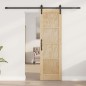 Porta scorrevole vidaXL con set di accessori 61x198,5 cm in legno massello di pino
