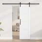 vidaXL Porta Scorrevole con Set di Ferramenta Bianca 61x198,5 cm in Legno Massello di Pino vidaXL Porta Scorrevole con Set di Ferramenta Bianca 61x198,5 cm in Legno Massello di Pino