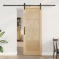 Porta Scorrevole vidaXL con Set di Accessori 73.5x198.5 cm Legno Massello Pino Porta Scorrevole vidaXL con Set di Accessori 73.5x198.5 cm Legno Massello Pino