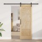 Porta Scorrevole vidaXL con Set Hardware 73,5x211 cm Legno Massello Pino Porta Scorrevole vidaXL con Set Hardware 73,5x211 cm Legno Massello Pino