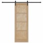 Porta Scorrevole vidaXL con Set Hardware 73,5x211 cm Legno Massello Pino Porta Scorrevole vidaXL con Set Hardware 73,5x211 cm Legno Massello Pino