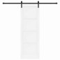 Porta scorrevole vidaXL con set ferramenta bianca 73.5 x 211 cm in legno massello di pino Porta scorrevole vidaXL con set ferramenta bianca 73.5 x 211 cm in legno massello di pino
