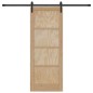 Porta Scorrevole vidaXL con Set di Ferramenta 78x202 cm Legno Massello di Pino Porta Scorrevole vidaXL con Set di Ferramenta 78x202 cm Legno Massello di Pino