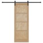 vidaXL Porta Scorrevole con Set di Fissaggi 78x211 cm Legno Massello di Pino vidaXL Porta Scorrevole con Set di Fissaggi 78x211 cm Legno Massello di Pino
