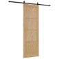 vidaXL Porta scorrevole con set di accessori 78x232 cm legno massello di pino vidaXL Porta scorrevole con set di accessori 78x232 cm legno massello di pino