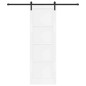 vidaXL Porta Scorrevole con Set di Ferramenta Bianca 78x232 cm Legno Massiccio di Pino vidaXL Porta Scorrevole con Set di Ferramenta Bianca 78x232 cm Legno Massiccio di Pino